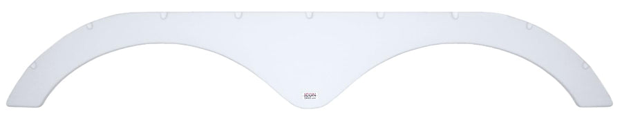 Tandem Axle Fender Skirt ICON 12381 for Heartland - Polar White