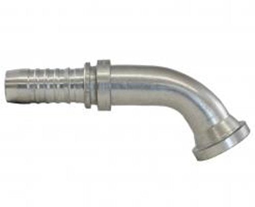 Gates GlobalSpiral 8GS-8FL60M Couplings, Code 61 O-Ring Flange, Zinc Plated Carbon Steel, 4.09", 60° Bent Tube, 1/2" ID