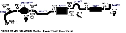 Exhaust Muffler AP Exhaust Products 3218