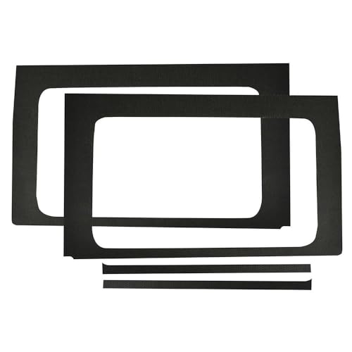 Design Engineering Boom Mat Leather Look Black Sound Deadening Side Window Trim Kit Compatible with 4-Door Jeep Wrangler JL (2018-up) 050177