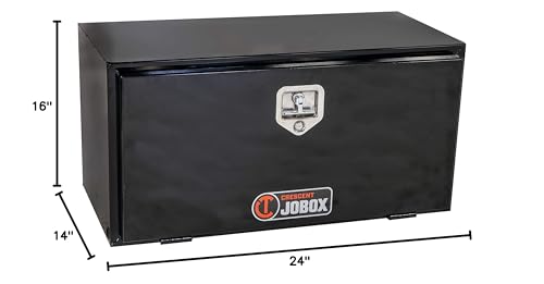 Crescent JOBOX Black Steel Underbed Box 24" x 16" x 14" - 7924162