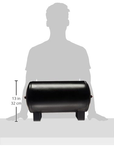 5-Gallon Capacity Firestone 9191 Black Air Tank 2 Ports .25-Inch NPT