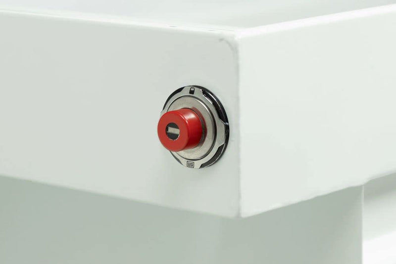 Saddle Box Weather Guard Steel Full Extra Wide White