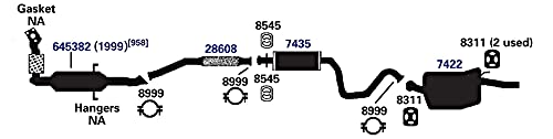Exhaust Muffler AP Exhaust Products 7435