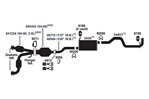 Exhaust Tail Pipe AP Exhaust Products 54957
