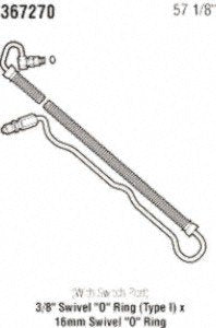 Power Steering Gates 367270 Hose Assembly Pressure Line
