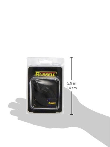 Russell Performance -10 AN Black 45 Degree Full Flow Hose End RUSSELL/EDEL