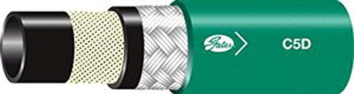 C5D High-Temperature Multi-Fluid Hose, Gates 175-4016-0400, Maximum Pressure: 400, -40 degrees F to 300 degrees F Temperature Range, 165' Length