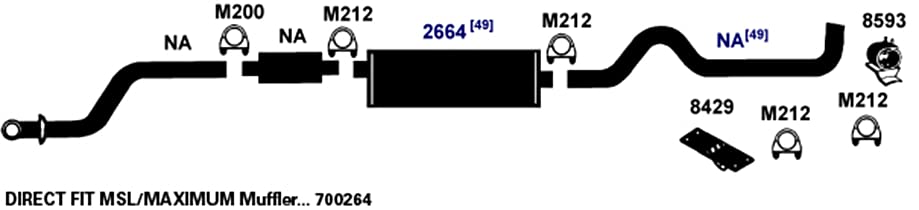 Muffler AP Exhaust 2664