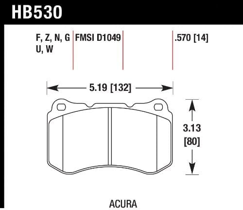 Hawk Performance HPS Performance Street HB530F.570 Brake Pads