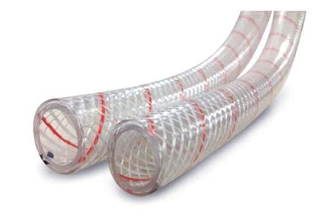 CLR 5/8' PVC REINF W/RED Tracer 250