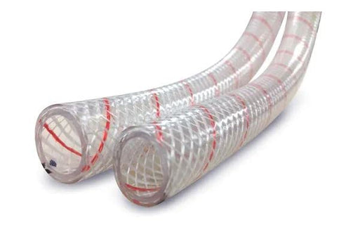 CLR 5/8' PVC REINF W/RED Tracer 250