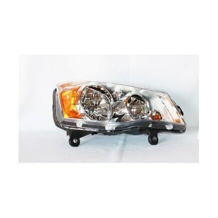 Right TYC Headlight Assembly Compatible with 2008-2015 Chrysler Twn And Country