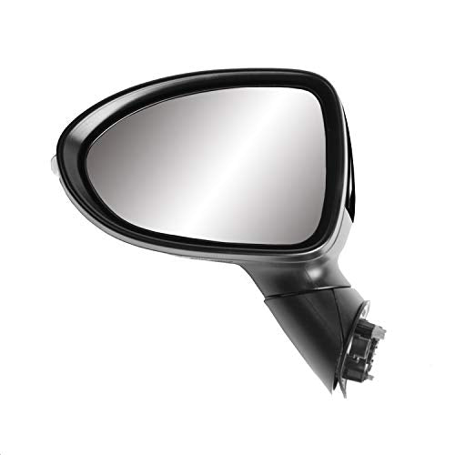 Mirror Driver Side for KIA Rio Sedan, Rio 5 Wagon, textured black w/PTM cover, w/turn signal, power folding), L, Heated Power