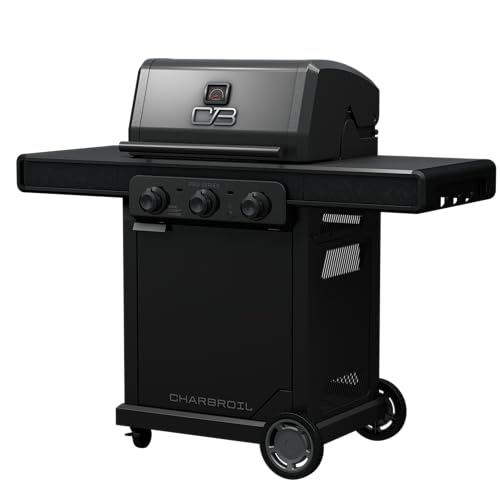 Pro Series™ Charbroil® with Amplifire™ Technology 3-Burner Propane Gas Grill and Griddle Cabinet, Black - 463365124