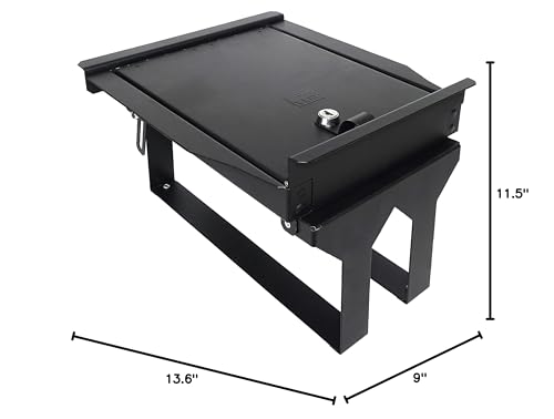 Tuffy Console Locking Insert for Ford F-150 (2021–2023) – Steel Security Safe for OEM Center Console with Anti-Twist Lock and Hidden Storage Compartment