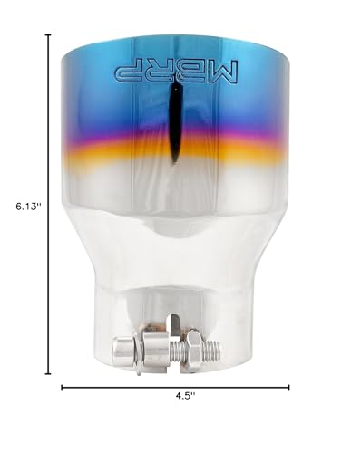MBRP Dual Wall Universal Stainless Steel Tip 4.5in OD/3in Inlet/6.13in L