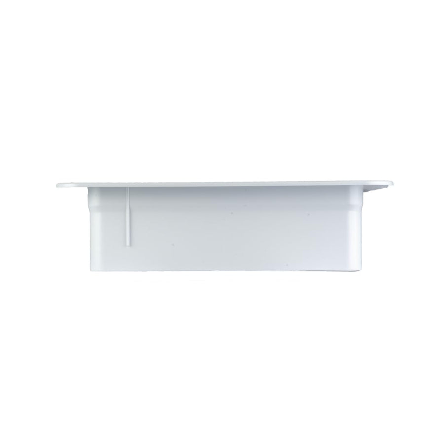 HENG'S INDUSTRIES White Interior Garnish | Great for RVs, Campers, Motorhomes | 3 1/4" to 4 1/4" Vertical Leg | 16" x 16" Openings | 90094B