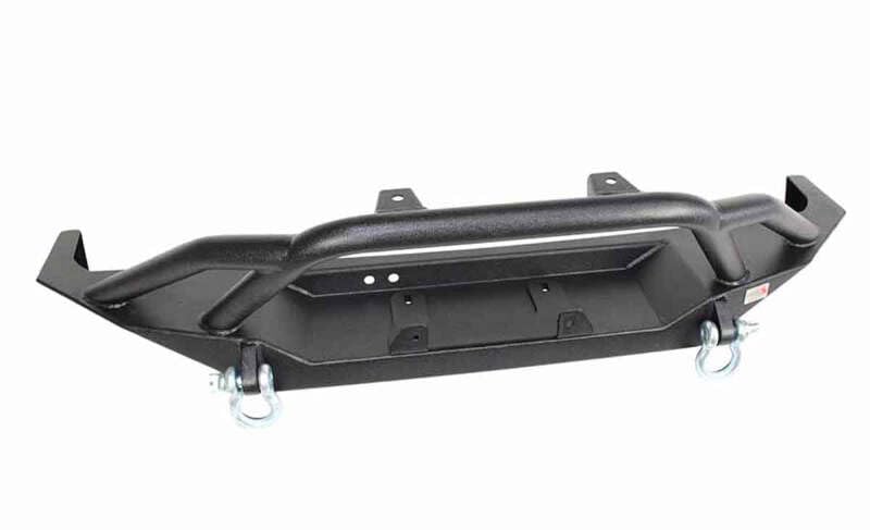 Cherokee XJ Front Winch Bumper Fishbone Offroad W/Grille Guard Bullhead Steel Black Textured Powdercoat