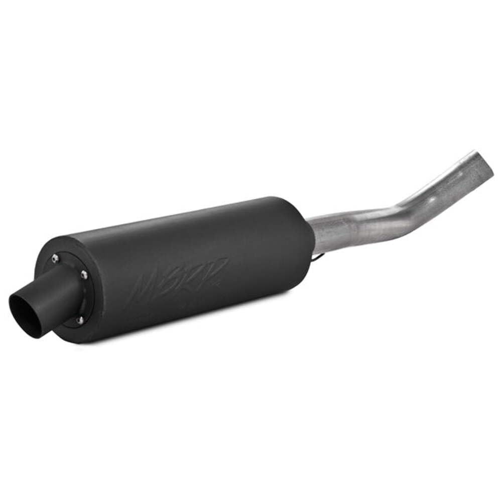 MBRP ATV Straight Core Slip On Muffler Exhaust AT-6400SP, Moderate Sound, Black Coated Aluminized Steel, Fits Yamaha YFM Raptor 660 2001-2005