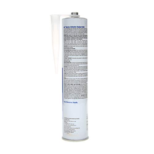 3M Marine Sealant Adhesive 5200 (06501) Permanent Bonding and Sealing for Boats and RVs Above and Below the Waterline Waterproof Repair, Tan, 10 fl oz Cartridge