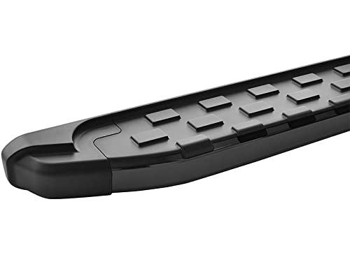 Romik 5.5" REC Series Black Running Boards with Trim Black