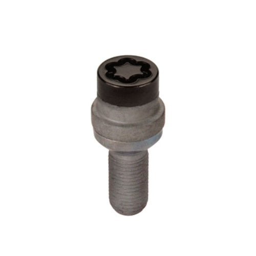 Black Bolt Lock McGard Radius Seat (M14X1.5 Thread Size) - Set of 4