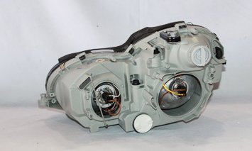 Right TYC Headlight Assembly Compatible with 2001-2004 Mercedes Benz C-Class