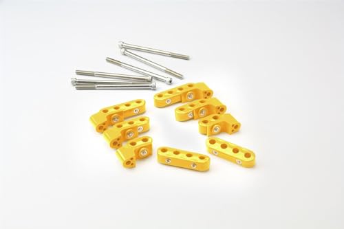 TOP Mount Smoothie Wire Separator KIT for 7-8mm Plug Wires, 2 2-Place, 2 3-Place, and 4 4-Place SEPARATORS, Yellow