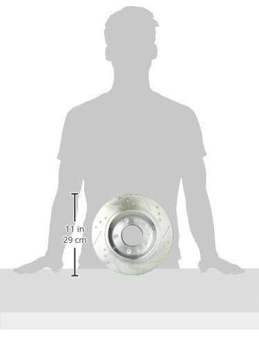 Power Stop Rear JBR999XPR Drilled & Slotted Evolution Rotor Pair For Ford Fusion, Lincoln MKZ, Lincoln Zep, Mazda 6, Mazda 626, Mazda MX-5 Miata, Mazda Prot, Mercury Milan [Model Specific]