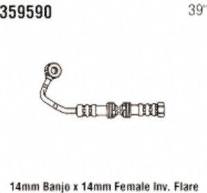 Power Steering Gates 359590 Hose Assembly Pressure Line