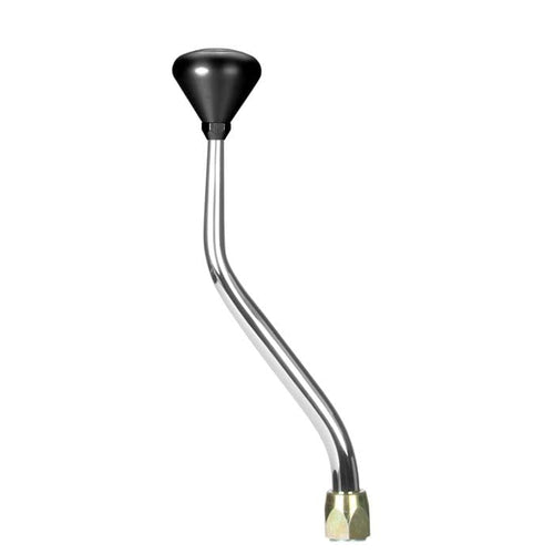 Fm Shifter Lokar Performance Products GM 700-R4 Chrome 12" Double Bend Lever Mushroom Black Knob FM700CNMB