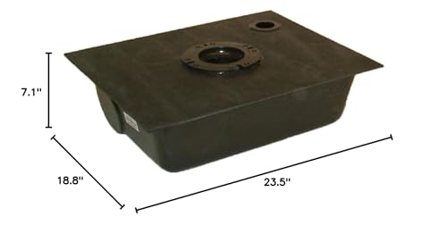 Bottom Drain Icon 437 22-1/2" x 18-1/2" x 6" Holding Tank