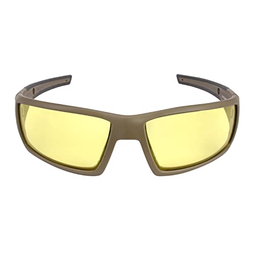 Safety Glasses Crossfire 41285, Yellow Lens, One Size