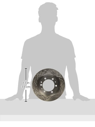 Front Right StopTech 227.44129R Select Sport Drilled and Slotted Brake Rotor