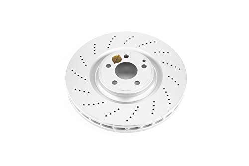 Power Stop Front EBR1454EVC Genuine Geomet Coated Brake Rotor For Mercedes-Benz CLS550 2012-2018 [Model Specific] Evolution