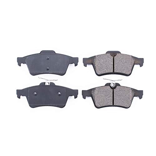 Power Stop Z16 Evolution Rear Ceramic Brake Pads For Cobalt | C-Max Ecosport Escape Focus Transit Connect | S-Type Super V8 Vanden Plas XF XJ XK | Mazda 3 | Saab 9-3 [Application Specific]