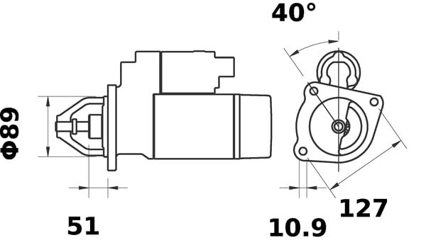 MS319 Mahle Starter