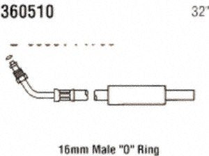 Power Steering Gates 360510 Return Line Hose Assembly