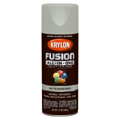 Krylon All-In-One Fusion Matte River Rock Paint + Primer Spray Paint 12 oz.