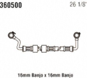 Power Steering Gates 360500 Hose Assembly Pressure Line