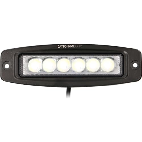 6 LED Daytona Lights Flush Mount Driving Lights (Spot) – 2 Pack