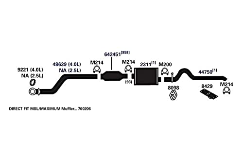 Exhaust Muffler AP Exhaust Products 2311