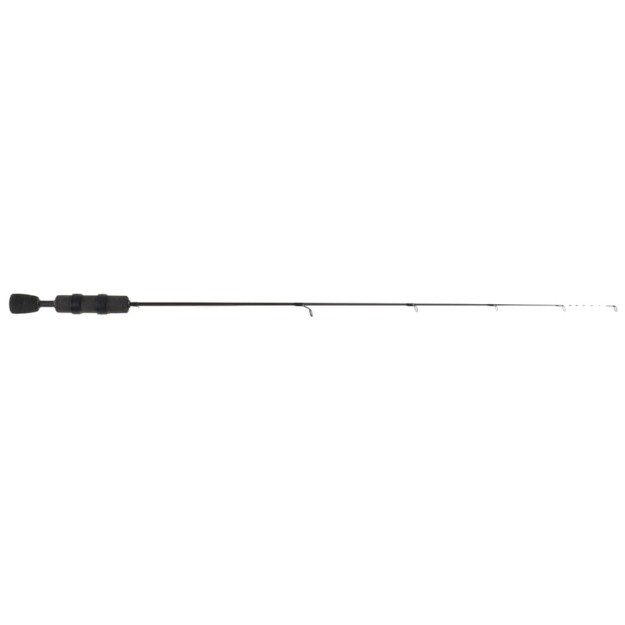 Dead Meat CLAM Midnight 28” Ice Fishing Rod – Medium Action, Solid Fiberglass, Oversized Wire Guides & High-Vis Handle for Night Anglers