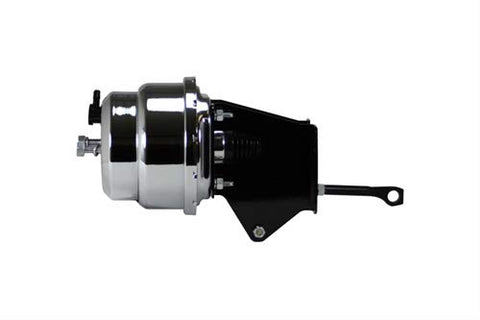7 Inch LEED BRAKES Dual Power Booster With Bracket (Chrome)