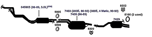 Exhaust Muffler AP Exhaust Products 7405