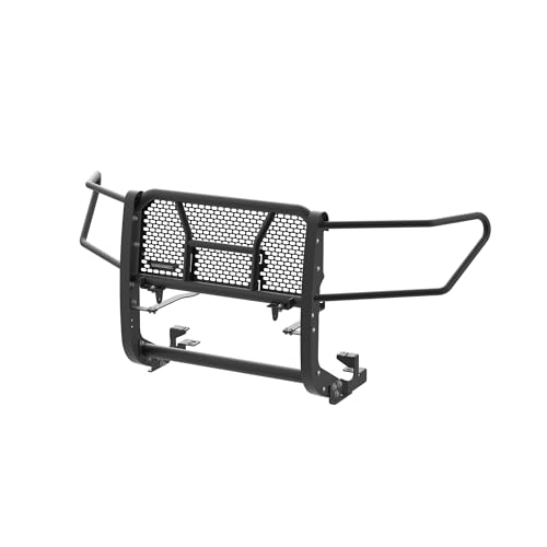 Heavy Duty Black Horse Rugged Grille Guard Modular Black Compatible with 2022-2025 GMC Sierra 1500-RU-GMSI22-B