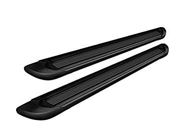 Black Aluminum Black Horse Transporter Running Boards Compatible with 2015-2024 Ford F-150 Super Cab / 2017-2024 F-250 350 450 550 Super Duty Super Cab