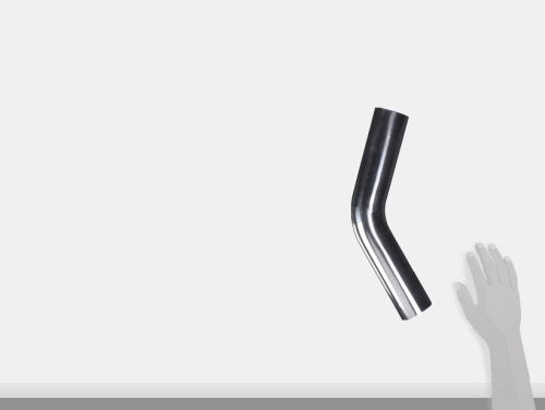 2177 Vibrant 2.5" Polished Aluminum 45 Degree Bend