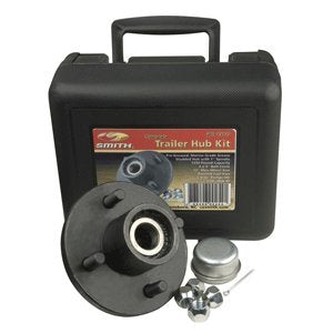 13110 CE Smith Trailer Hub Kit - 1” Spindle and 4 Studs x 4” Diameter - Boat Trailer Hub Kit - 1250-lb Capacity